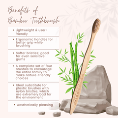 Bamboo Toothbrush (Pack of4) - Rejuvenating UBTAN