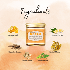 Dazzle D Tan Face Pack - Rejuvenating UBTAN Dazzle D Tan Face Pack - Rejuvenating UBTAN