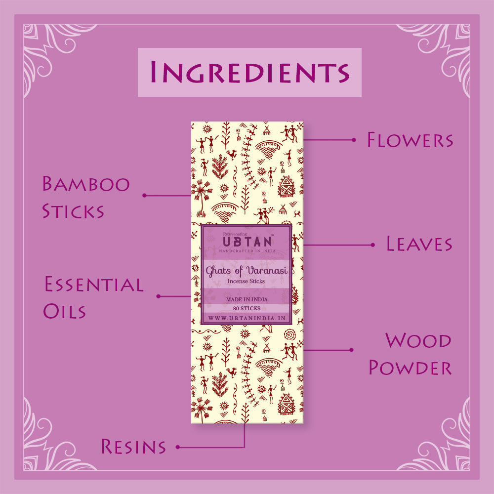 Ghats of Varanasi Incense Sticks - Rejuvenating UBTAN Ghats of Varanasi Incense Sticks - Rejuvenating UBTAN