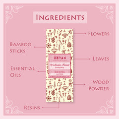 Vrindavan Flower Incense Sticks - Rejuvenating UBTAN Vrindavan Flower Incense Sticks - Rejuvenating UBTAN
