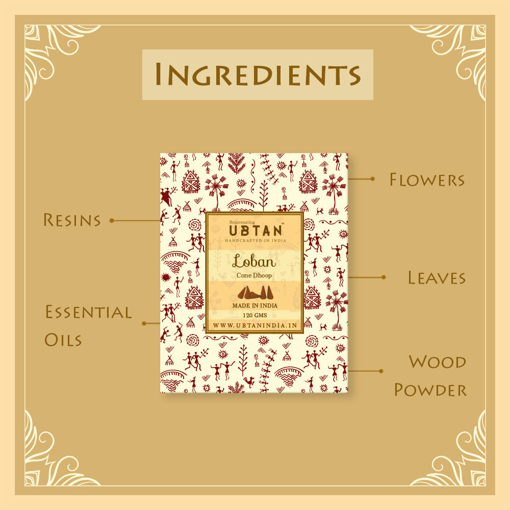 Loban Incense Cones - Rejuvenating UBTAN Loban Incense Cones - Rejuvenating UBTAN