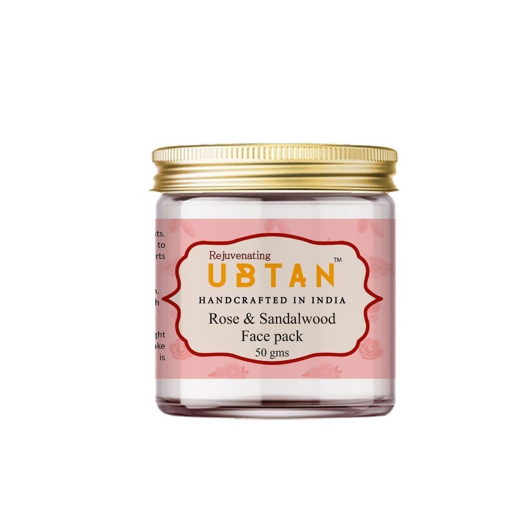 Rose & Sandalwood Face Pack - Rejuvenating UBTAN Rose & Sandalwood Face Pack - Rejuvenating UBTAN