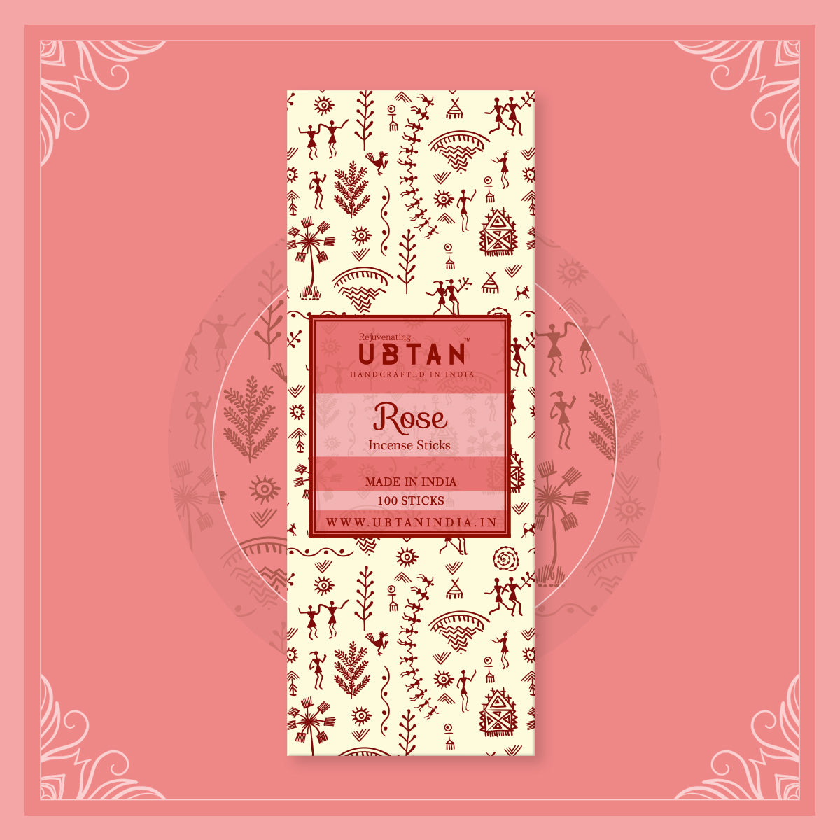 Rose Incense Sticks - Rejuvenating UBTAN Rose Incense Sticks - Rejuvenating UBTAN