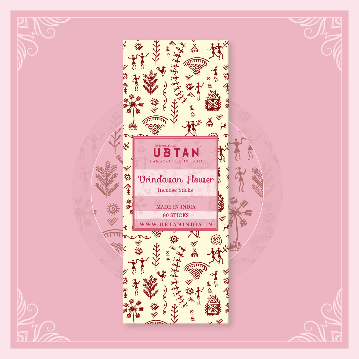 Vrindavan Flower Incense Sticks - Rejuvenating UBTAN Vrindavan Flower Incense Sticks - Rejuvenating UBTAN