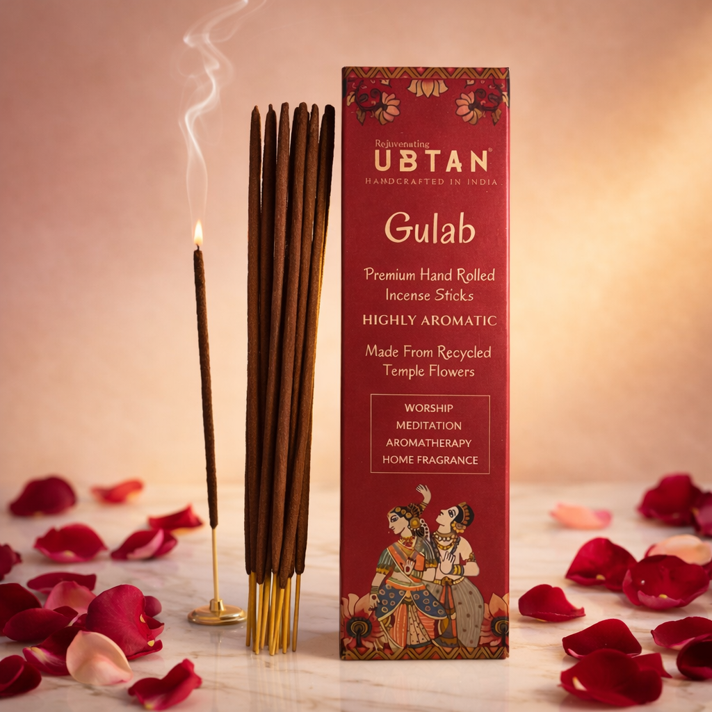 GULAB: Premium Hand Rolled Incense Sticks