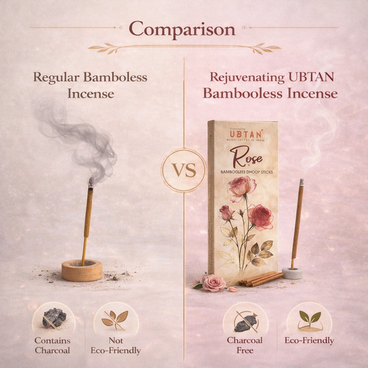 Rose Bambooless Dhoop Sticks - 20 Sticks