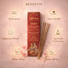 GULAB: Premium Hand Rolled Incense Sticks
