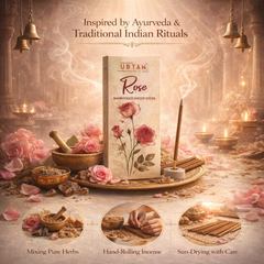 Rose Bambooless Dhoop Sticks - 20 Sticks