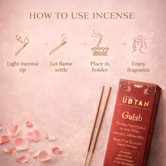 GULAB: Premium Hand Rolled Incense Sticks