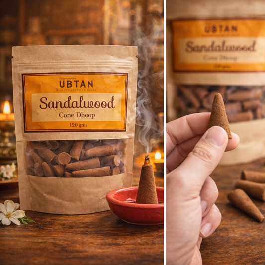Sandalwood Bambooless Cone Dhoop