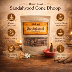 Sandalwood Bambooless Cone Dhoop