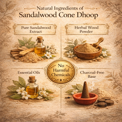 Sandalwood Bambooless Cone Dhoop