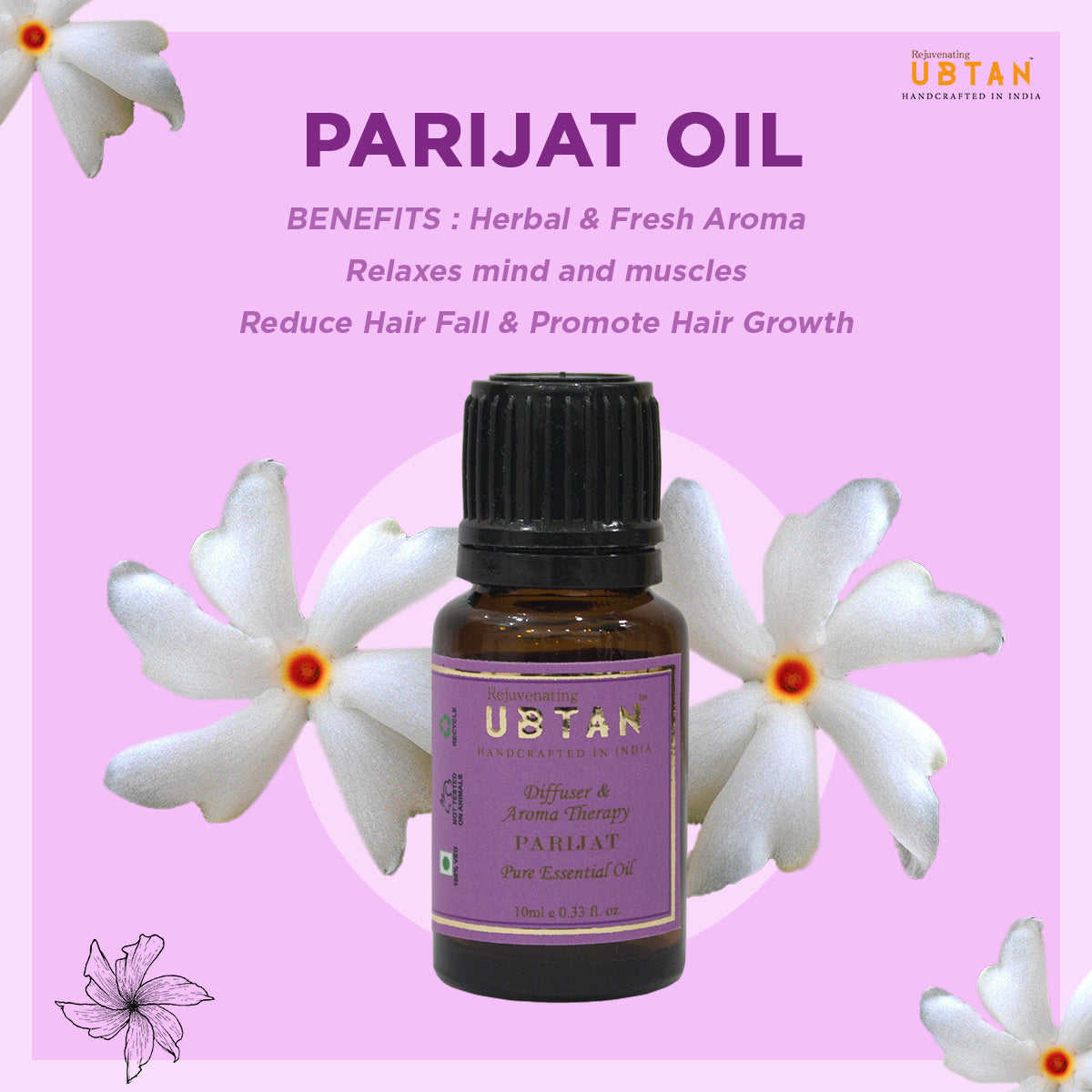 Parijat Essential Oil - Rejuvenating UBTAN