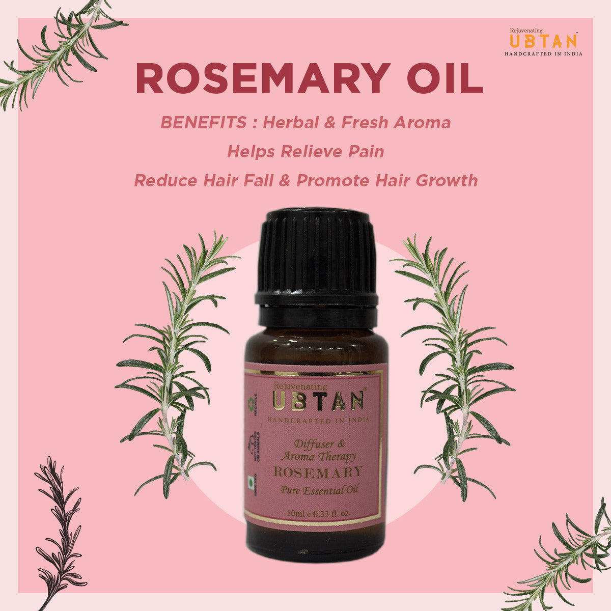 Rosemary Essential Oil - Rejuvenating UBTAN